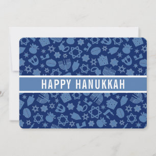 Happy Hanukkah Star of David Cute Trendy  Holiday Card