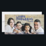 Happy Hanukkah Star of David Photo Card<br><div class="desc">Cute and stylish Happy Hanukkah Star of David Photo Card is perfect for your card sending this holiday season.  Has matching accessories.</div>