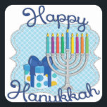 Happy Hanukkah Stickers<br><div class="desc">Hanukkah stickers are great for parties and gifts!</div>