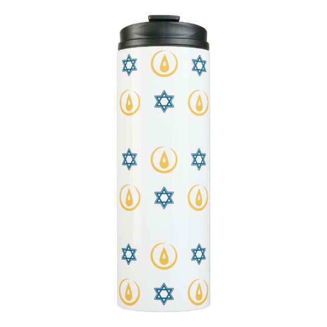 Happy Hanukkah Thermal Tumbler (Front)
