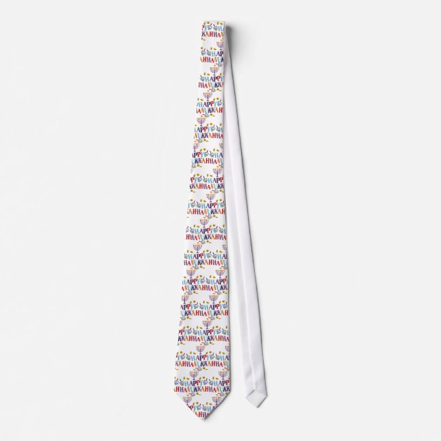 Happy Hanukkah Tie (Front)