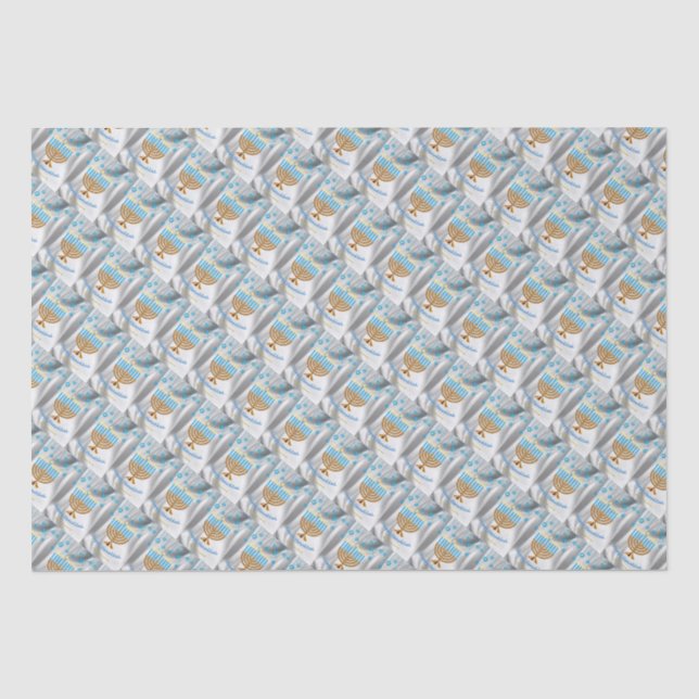 Happy Hanukkah Tissue Paper (Front)