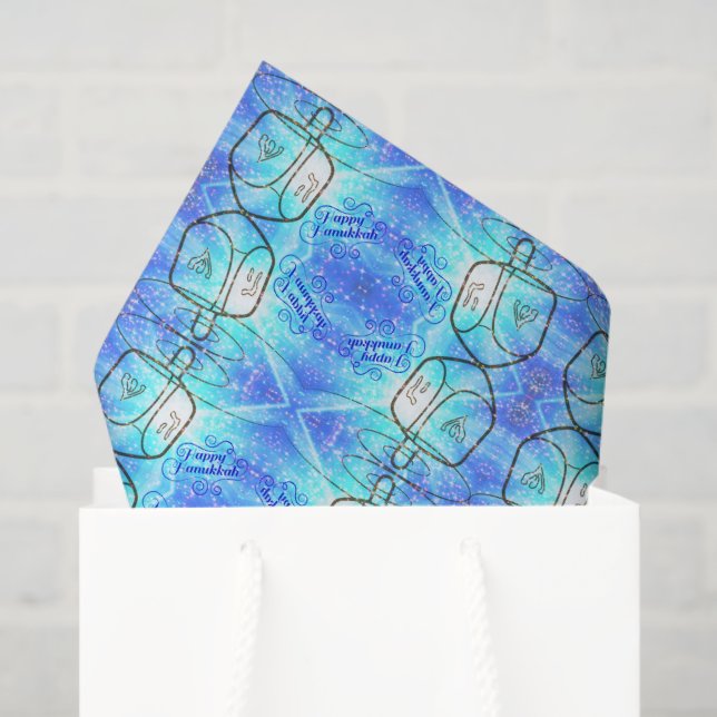 Happy Hanukkah Tissue Paper (Gift Bag)