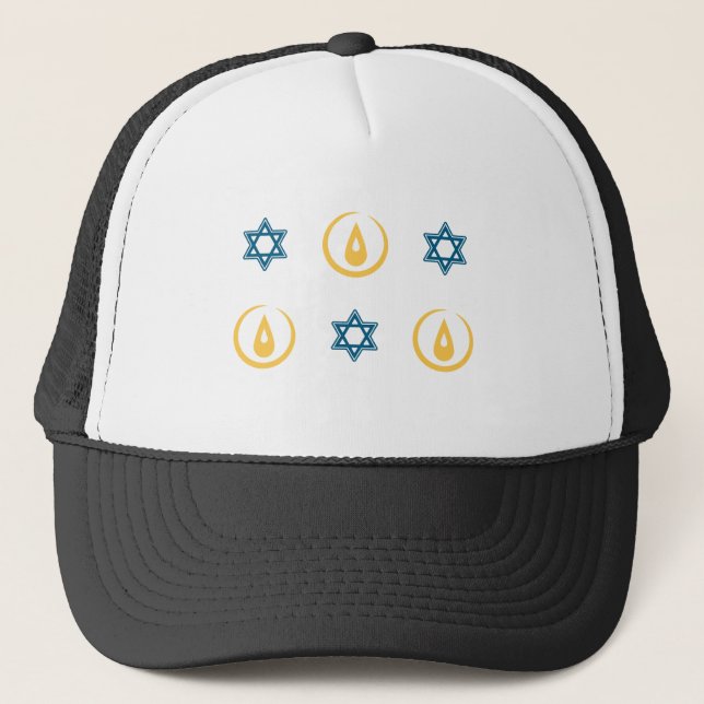 Happy Hanukkah Trucker Hat (Front)