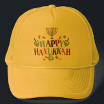 Happy Hanukkah Trucker Hat<br><div class="desc">Customise it with your own design,  or any of ours.</div>