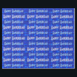 Happy Hanukkah White and Blue Plaid Wrapping Paper<br><div class="desc">Shades of blue,  baby blue,  and white with a Jewish Religion theme for gift wrapping supplies. Happy Hanukkah White and Blue Wrapping Paper.</div>