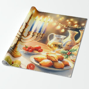 Happy Hanukkah Wrapping Paper