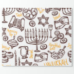 Happy Hanukkah Wrapping paper<br><div class="desc">Happy Hanukkah Wrapping paper</div>