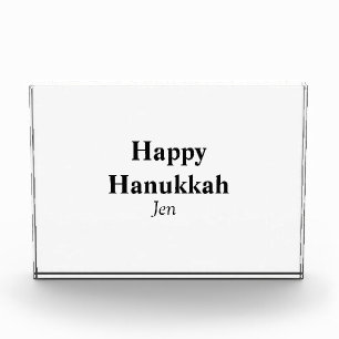 Happy Hanukkah your name text image editable Photo Block