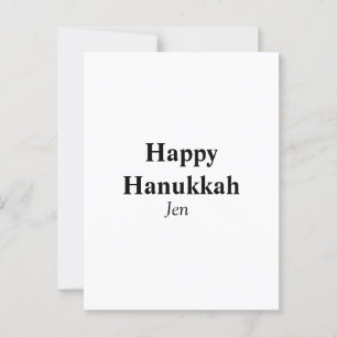 Happy Hanukkah your name text image editable Postcard