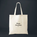 Happy Hanukkah your name text image editable  Tote Bag<br><div class="desc">Design</div>