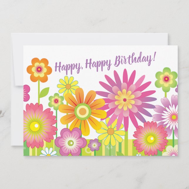 Happy, Happy Birthday Card (Front)