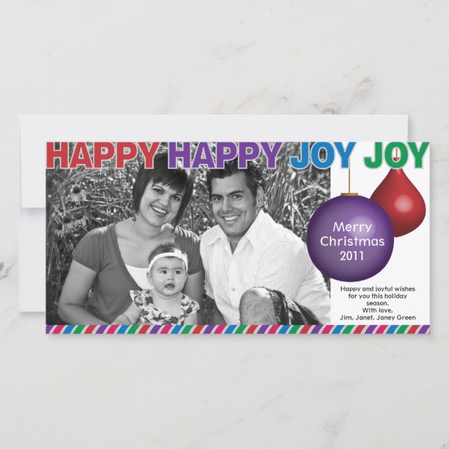 Happy Happy Joy Joy Christmas Card (Front)