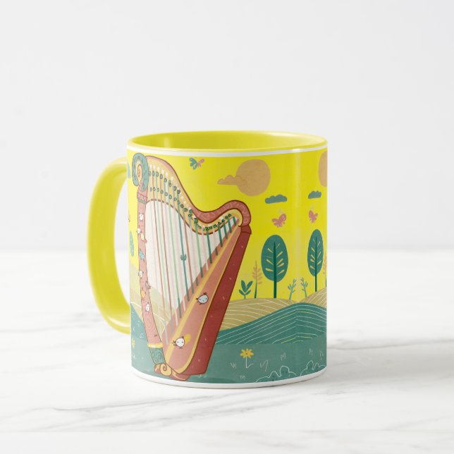 happy harp mug (Front Left)