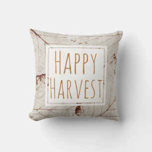 Happy Harvest Leaf Skeletons - Personalised Cushion