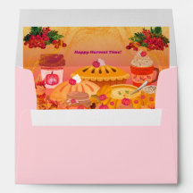 Happy Harvest Time Matching Envelopes