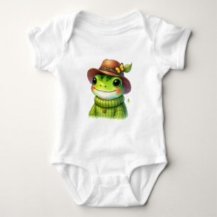 Happy Hat Frog Baby Bodysuit