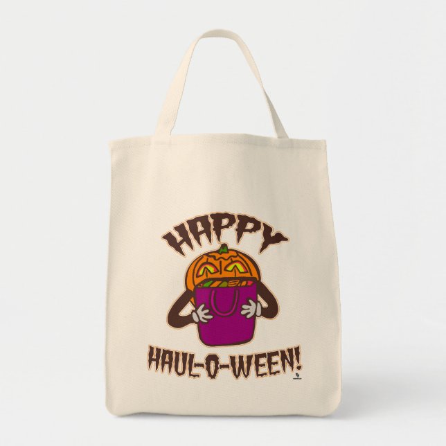 Happy Haul-o-ween Fun Halloween Shopping Humour Tote Bag (Front)