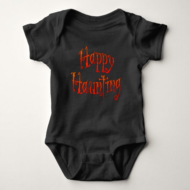 Happy Haunting Baby Bodysuit (Front)