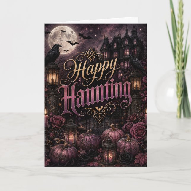 Happy Haunting Card (Front)