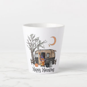 Happy Haunting   Halloween Camper   Spooky Witch Latte Mug