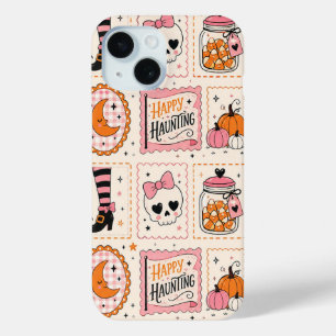Happy Haunting Pink Skull Stamp Case