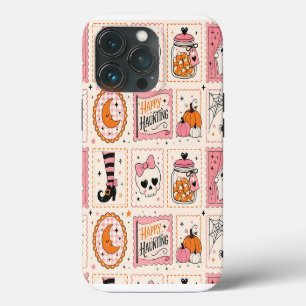 Happy Haunting Pink Skull Stamp Case