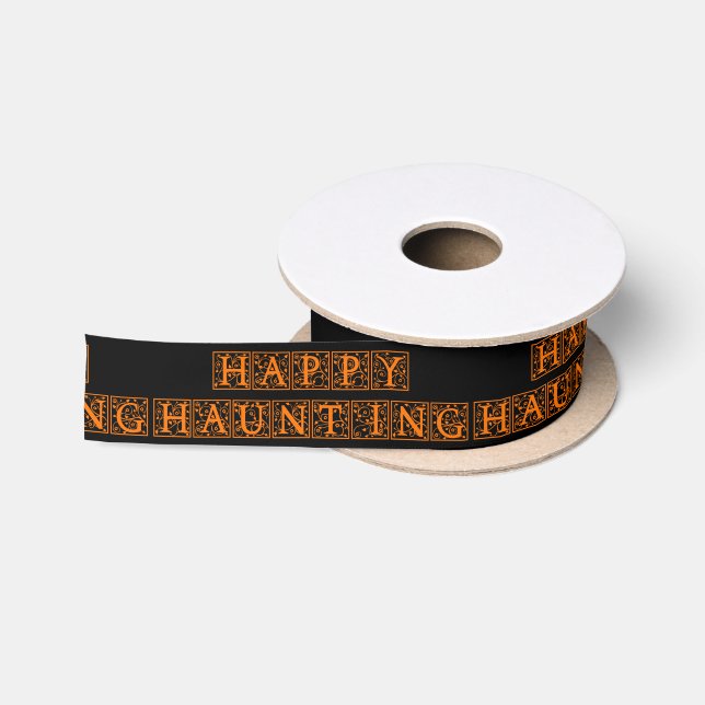 Happy Haunting Satin Ribbon (Spool)