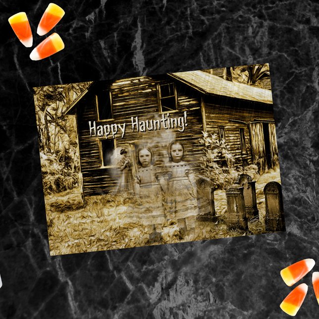 Happy Haunting Spooky Ghosts  Card (Creator Uploaded)