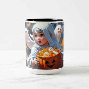 Happy Haunting! Two-Tone Coffee Mug