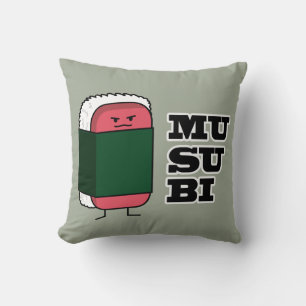 Happy Hawaiian Musubi Sushi Nori seaweed Cushion