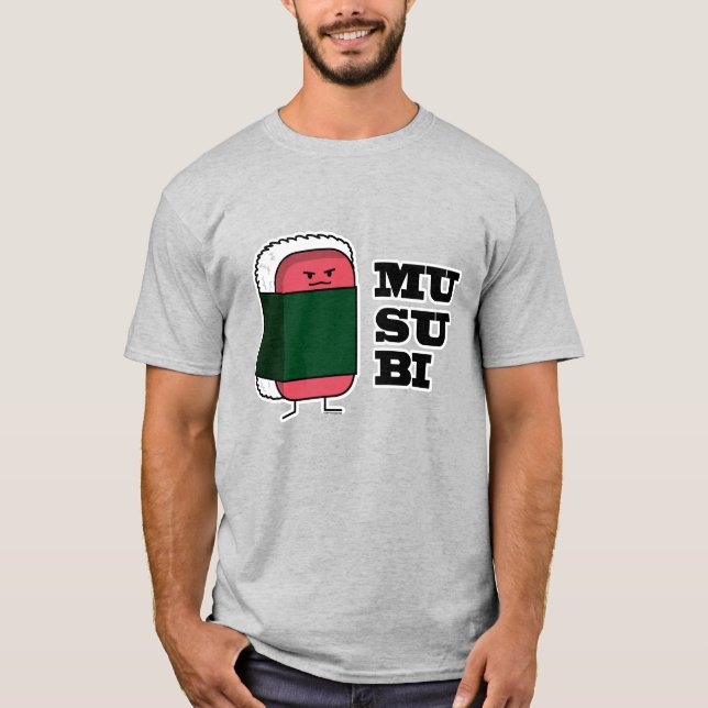 Happy Hawaiian Musubi Sushi Nori T-Shirt (Front)
