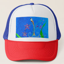 Happy Hawaiian Orchid Bird