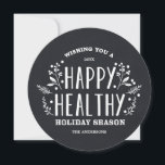 Happy Healthy Holiday | Holiday Photo Card<br><div class="desc">Photographs provided courtesy of ©Melissa Stallings Photography  

 For more colours and styles visit our shop!</div>