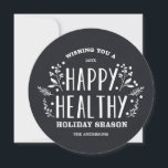Happy Healthy Holiday | Holiday Photo Card<br><div class="desc">Photographs provided courtesy of ©Melissa Stallings Photography  

 For more colours and styles visit our shop!</div>