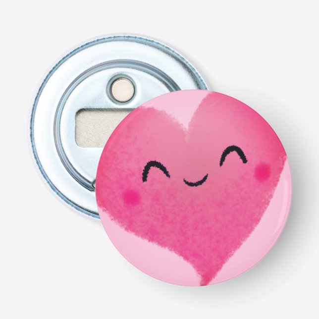 Happy Heart  Bottle Opener (Front)