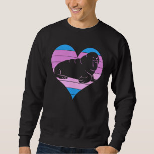 Happy Heart Cute Walrus Ocean Animal Sweatshirt