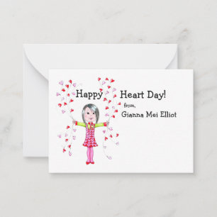 Happy Heart Day II Valentines Note Card