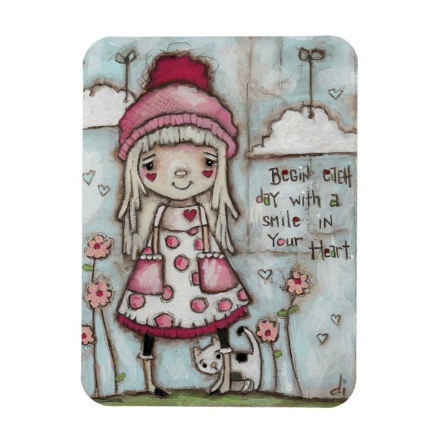 Happy Heart - Magnet 3x4" (Vertical)