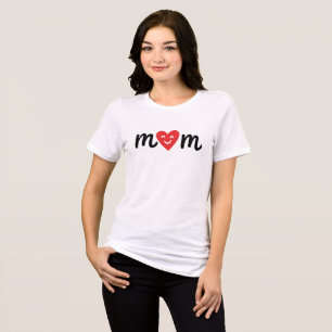 Happy Heart Mum Minimalist Love Tri-Blend Shirt