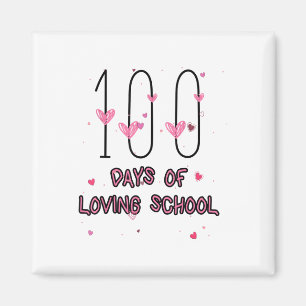 Happy Heart Teacher Valentine Cute 100 Days Of Lov Magnet