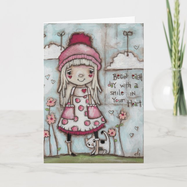 Happy Heart - Valentines Day Card (Front)