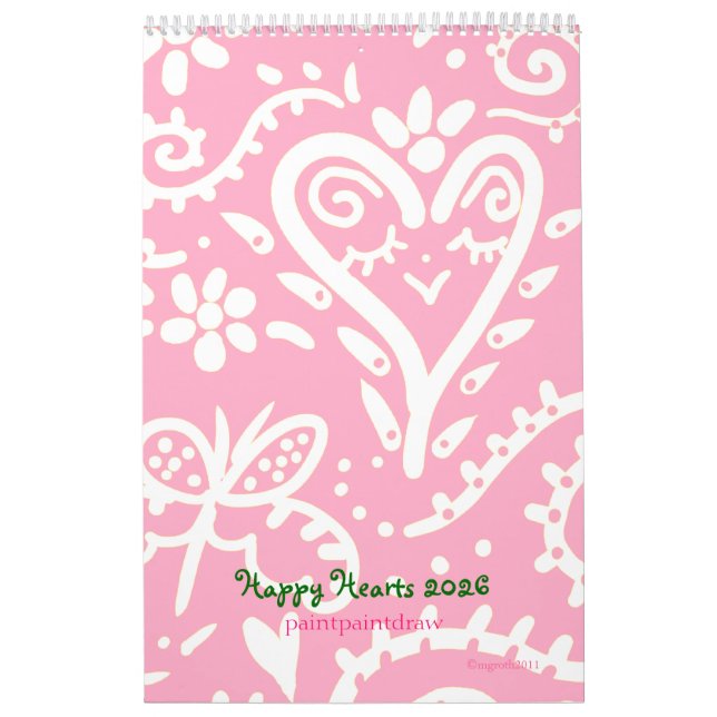 Happy Hearts 2026 Calendar (Cover)