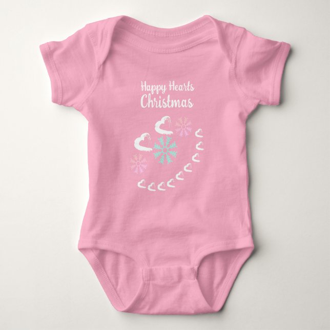 Happy Hearts baby Bodysuit (Front)
