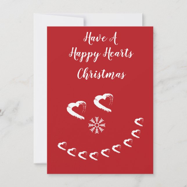 Happy Hearts Christmas Card (Front)