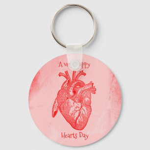Happy Hearts Day Valentine Key Ring