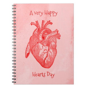 Happy Hearts Day Valentine Notebook