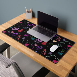 Happy Hearts & Stars Desk Mat