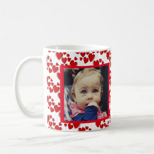 Happy Hearts Valentine's Day Photo Coffee Mug