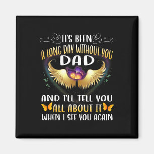 Happy Heavenly Birthday Father In Heaven Memorial  Magnet